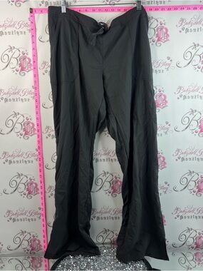 Mentality MOBB scrub pants grey Black Drawstring Wide-Leg Pants medical work